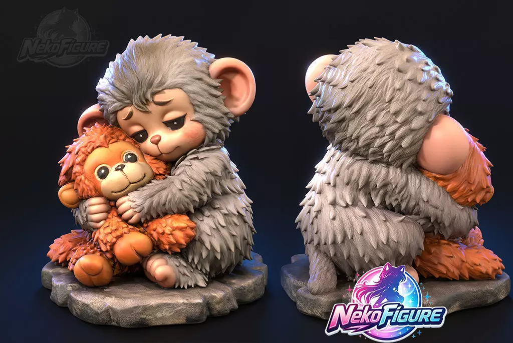 Punch Monkey printable stl 3D print model
