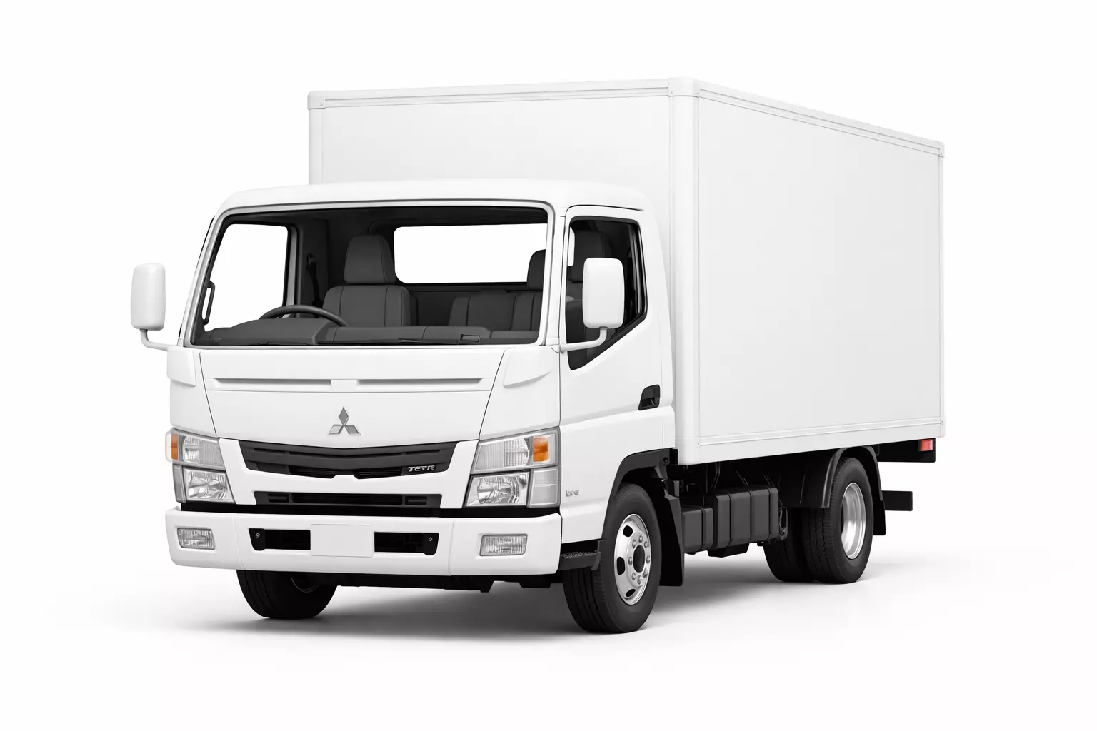 Mitsubishi Fuso Canter Box Truck Low Poly Cargo Model Low-poly 3D model