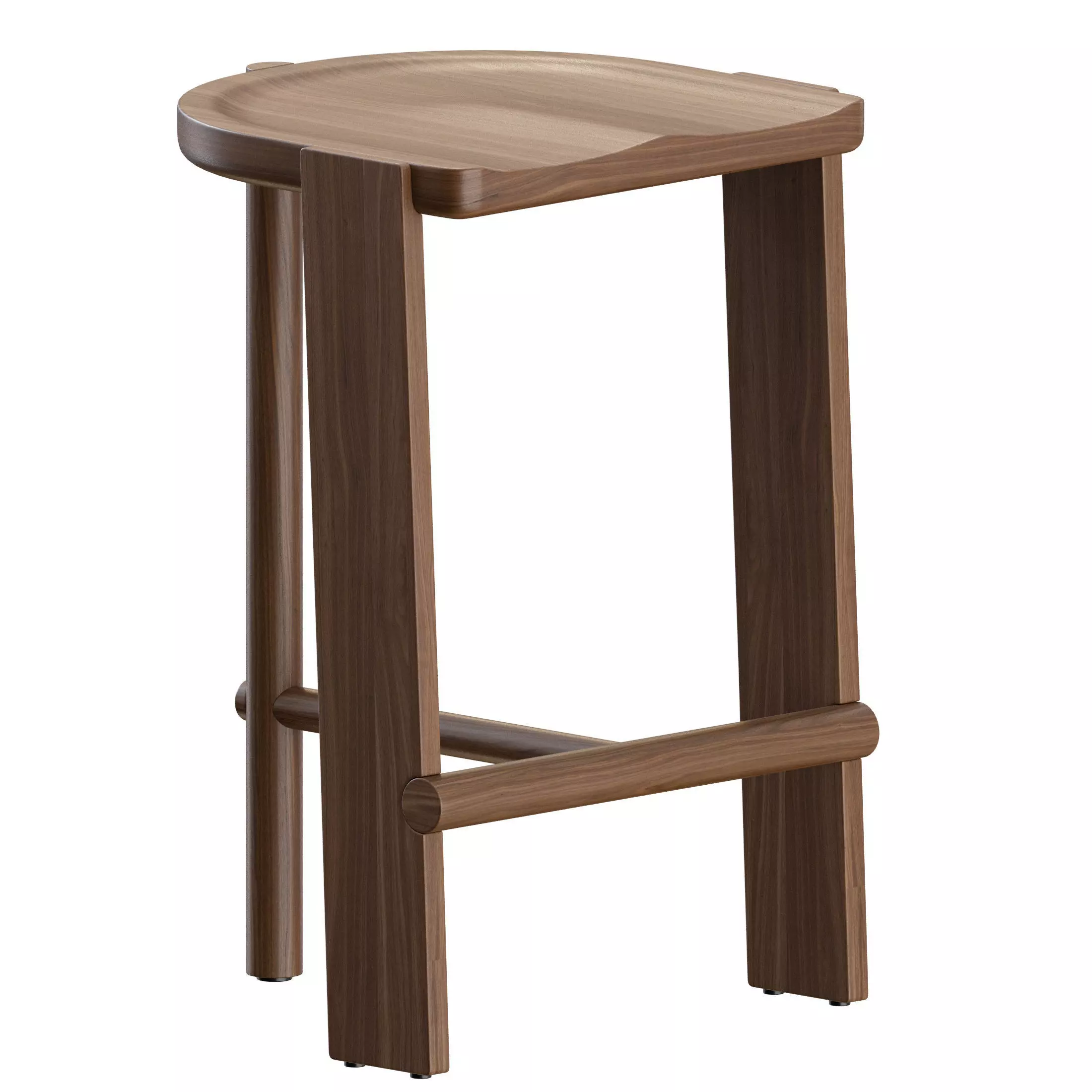 Hinterland Bar Stool by Daniel Boddam 3D model