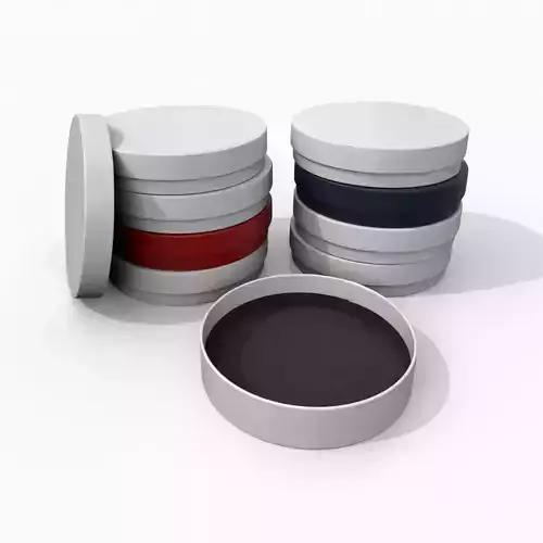 Rigid Box - Flat Round with Lift-Off Lid