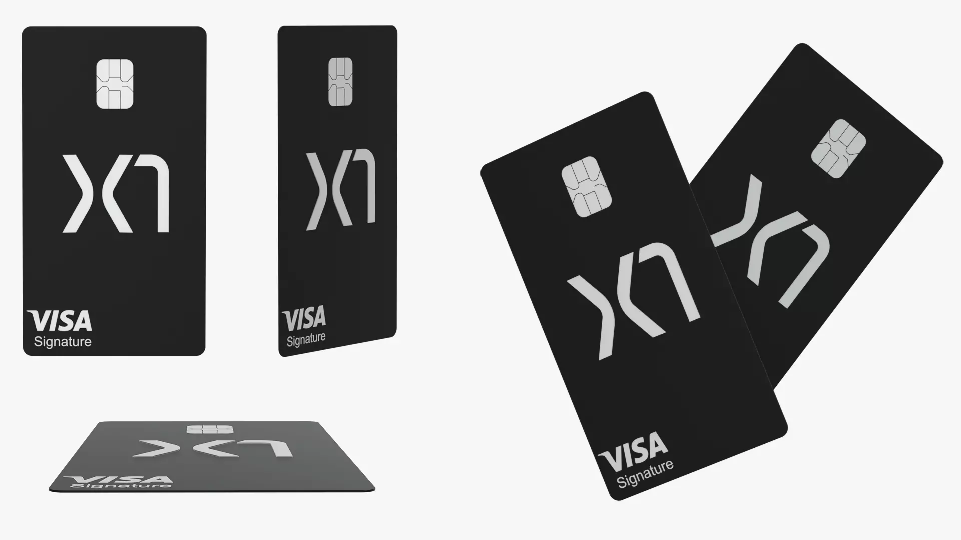 X1 Visa Signature Credit Card 3D model