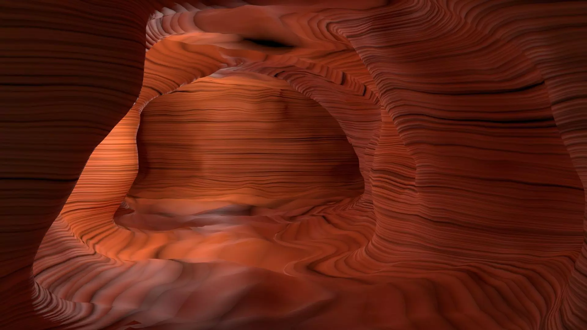 Sandstone Slot Canyon Cave 3D model