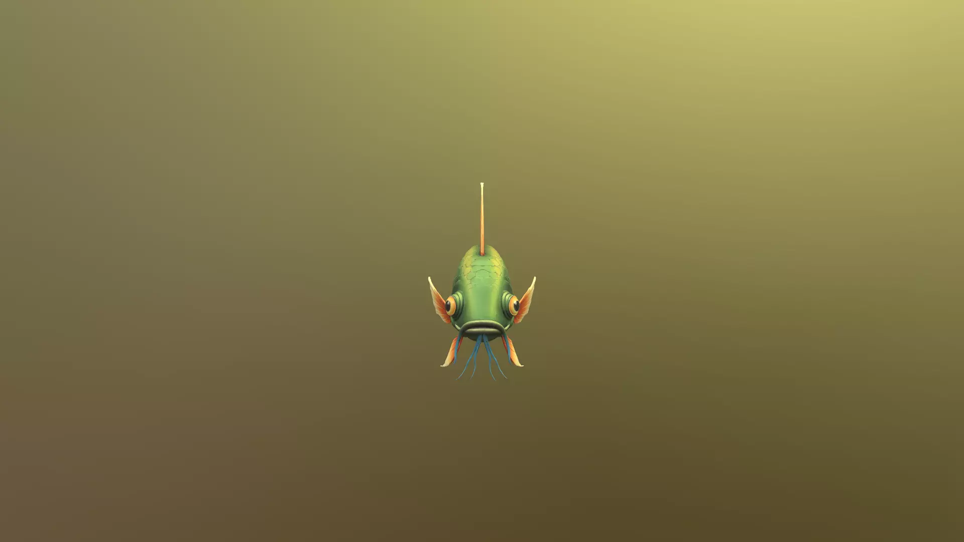 Low Poly Stylized Emerald Deep-Gazer - PBR Low-poly 3D model