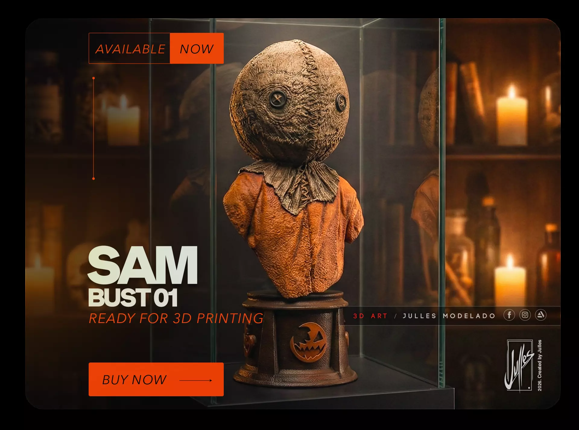 Sam Trick or Treat Bust01 3D print model