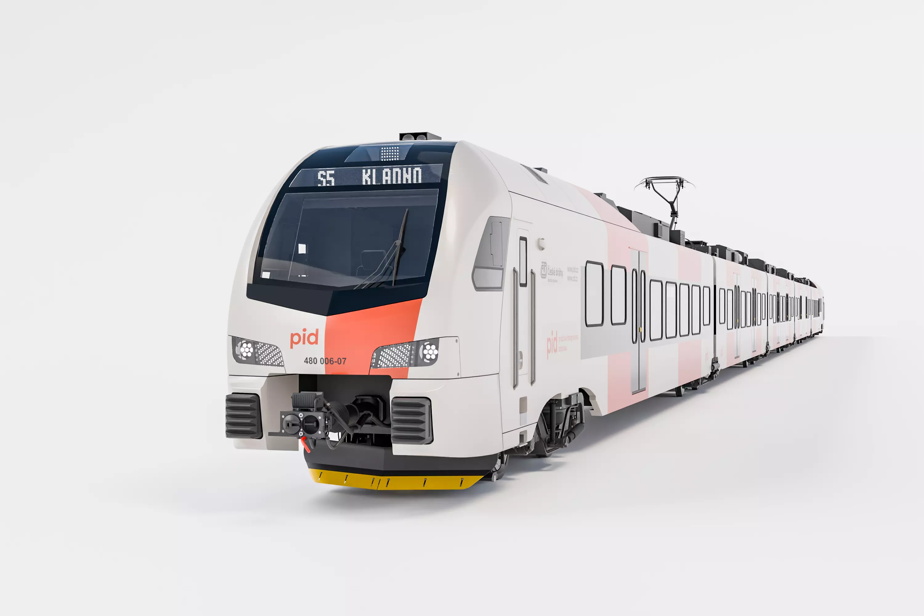Stadler FLIRT CD PID Prague train unit 3D model