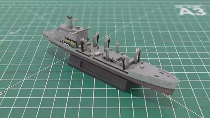Henry J Kaiser Class Replenishment Oiler Ship USNS  STL Model