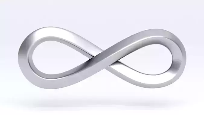 Infinity Symbol Silver v1