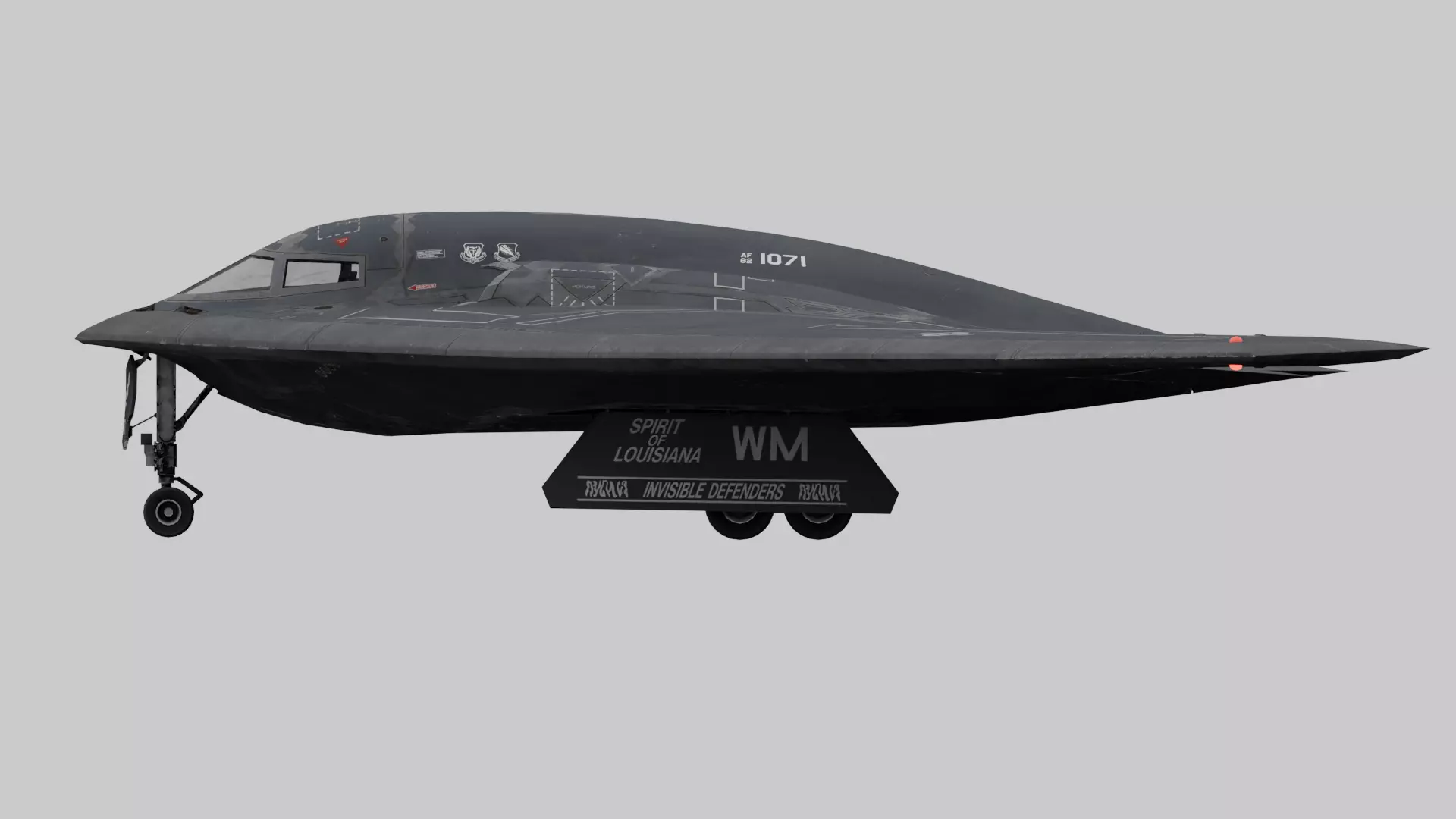 Northrop B-2 Spirit Fully-Rigged - Animated - Game Ready Low-poly 3D model