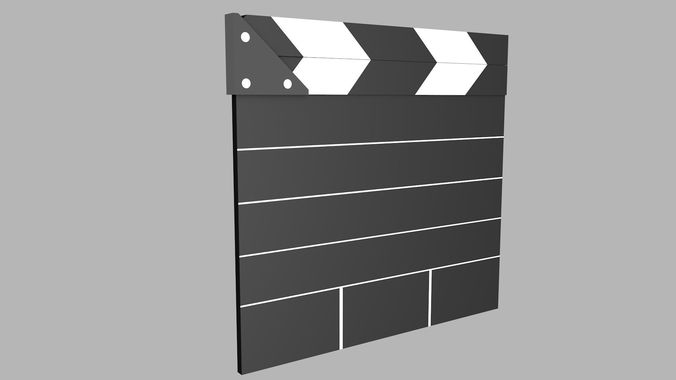 Clapper Board Free low-poly 3D model