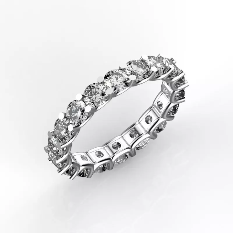 Eternity diamond ring 3D print model