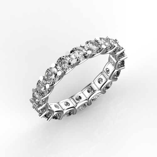 Eternity diamond ring 3D print model