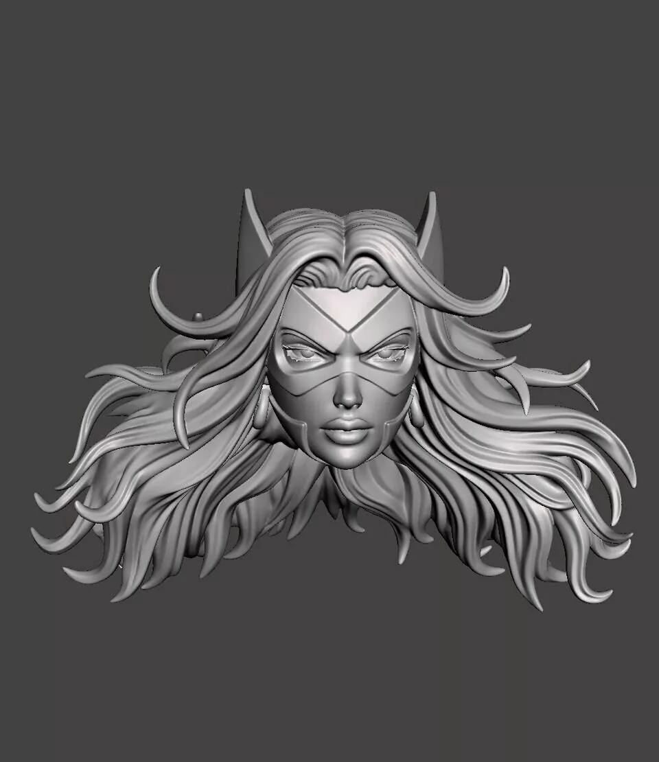Huntress headsculpt head sculpt 3D print model