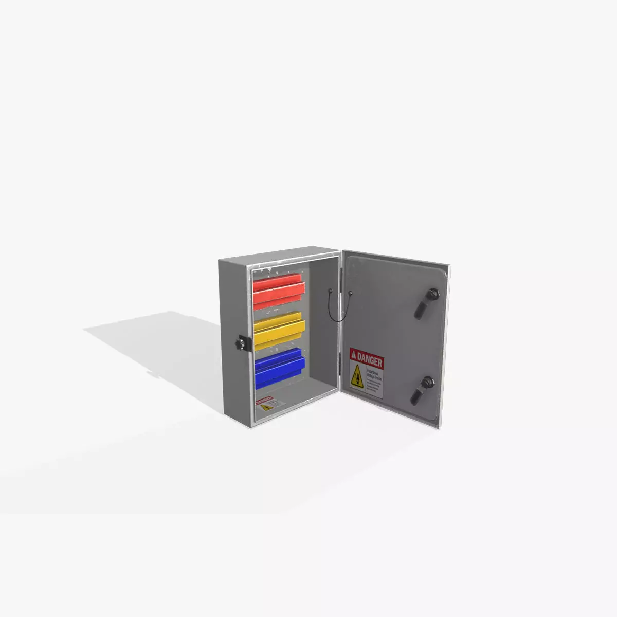 Power Distribution Box 02 Low-poly 3D model