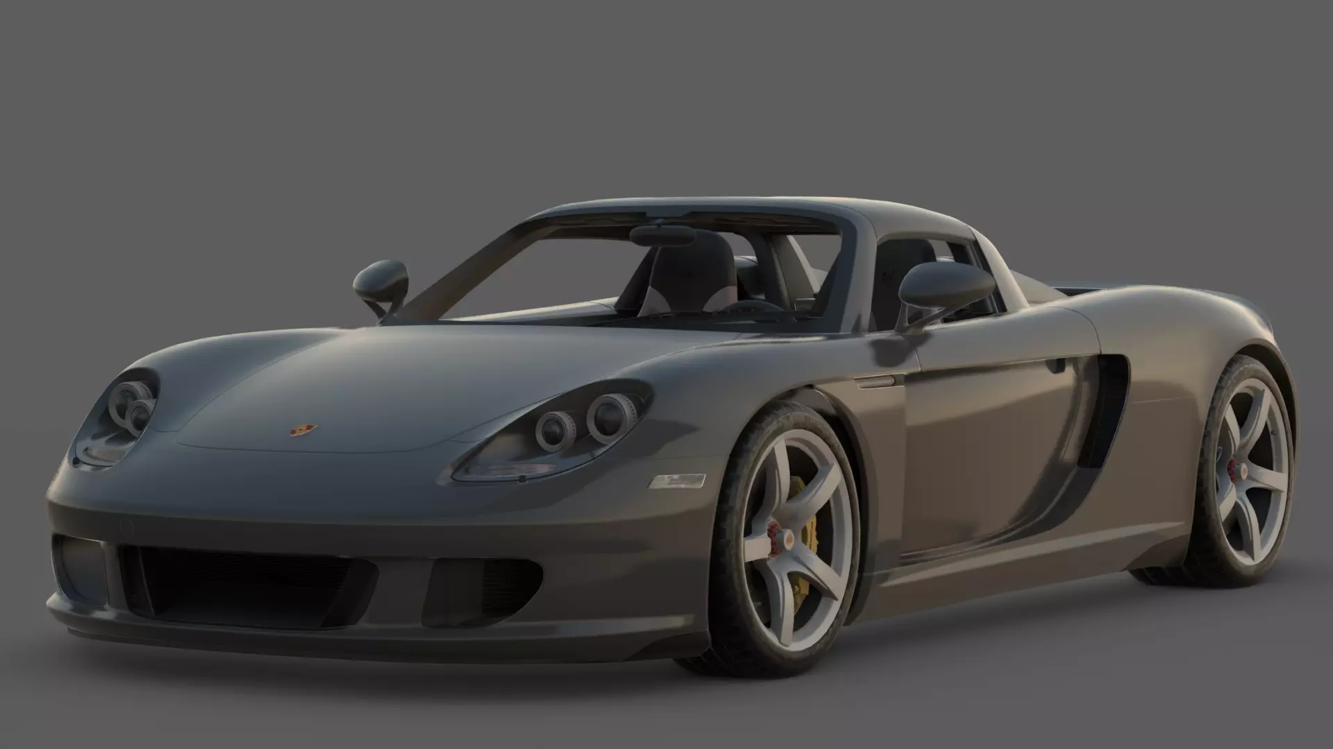 2004 Porsche Carrera GT 3D Model Analog Supercar Perfection 3D model