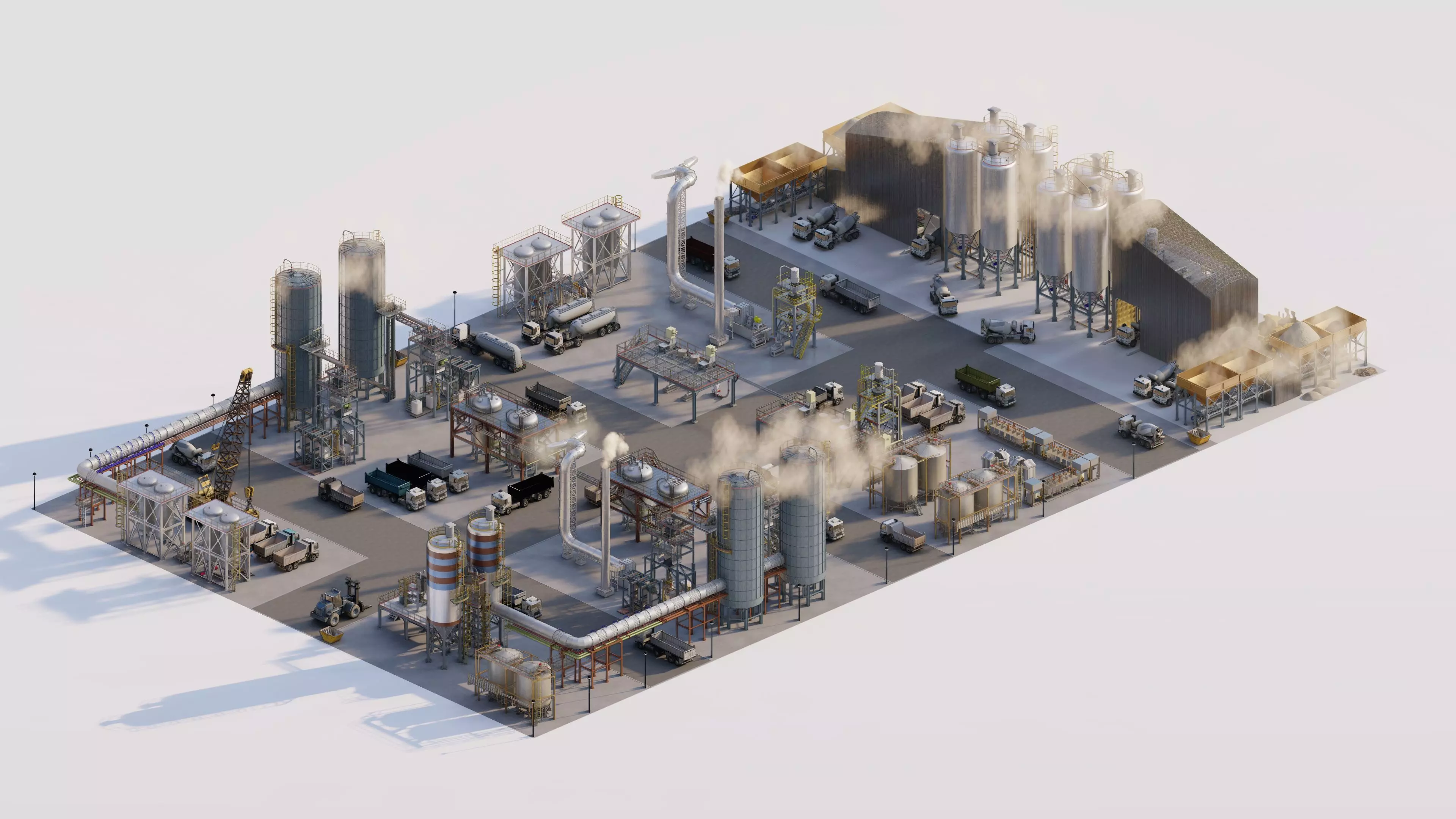 Industrial Factory-Factory building 3D model