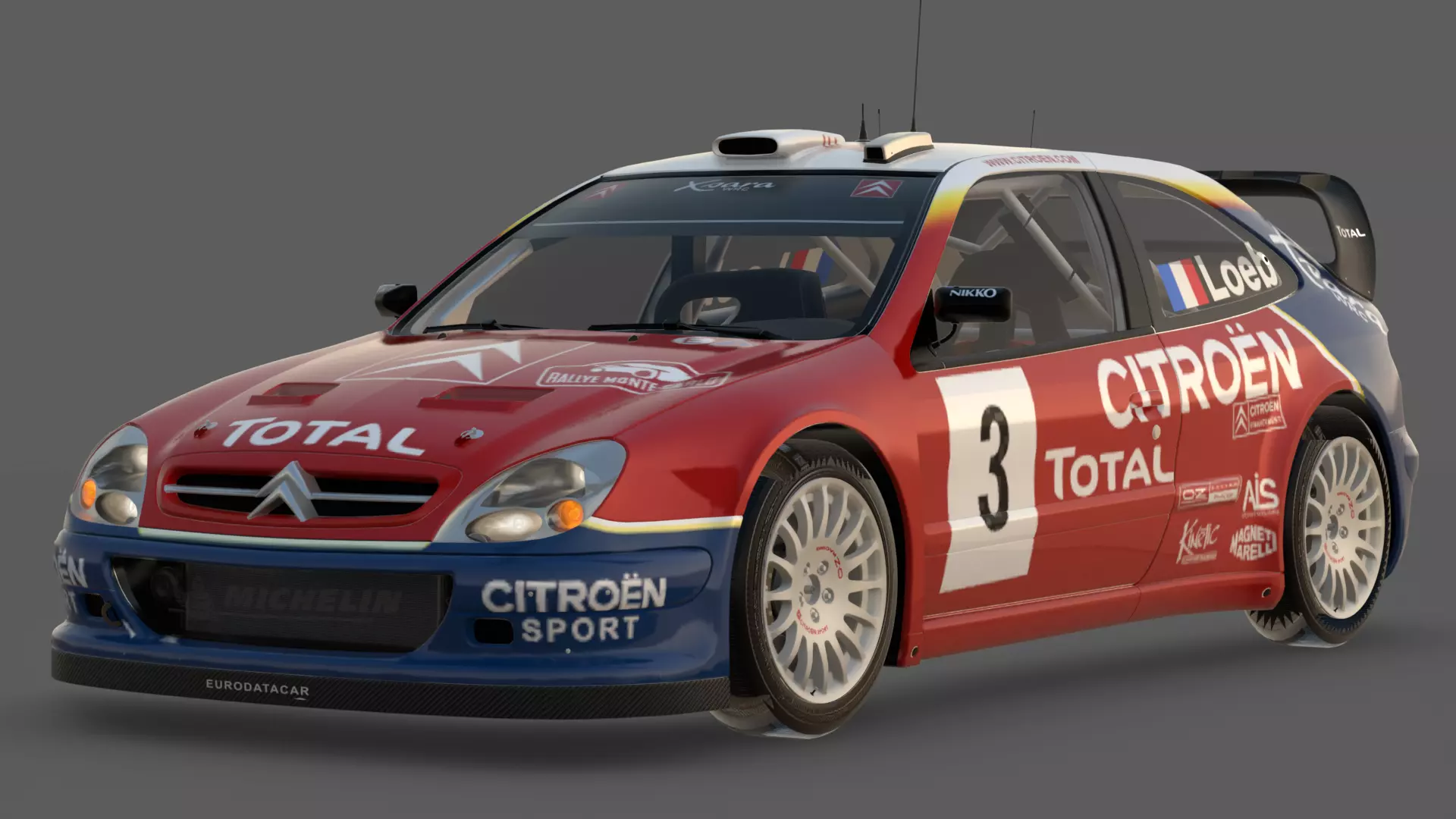 2005 Citroen Xsara WRC Sebastien Loeb 3D Model Nine time Champ 3D model