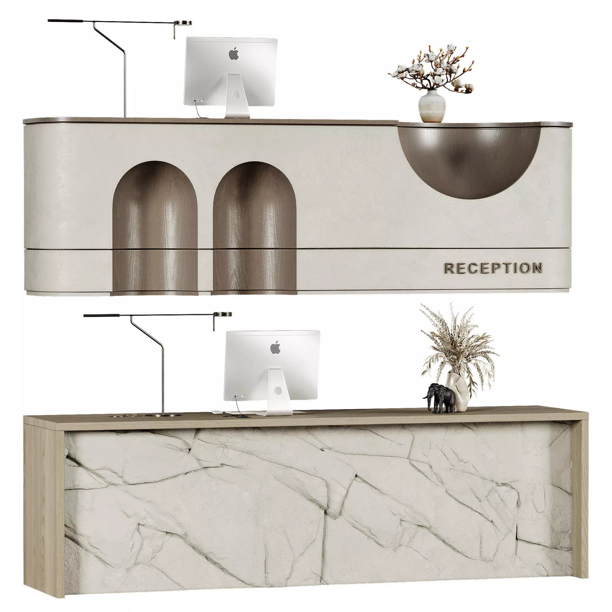 Reseption Desk 45 3D model