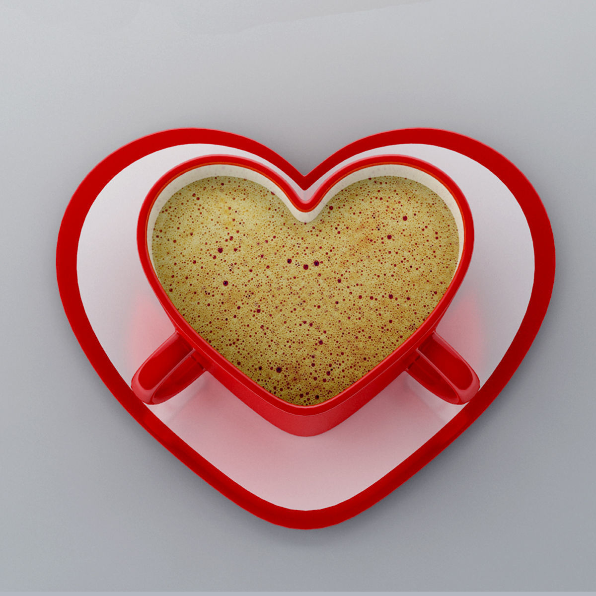 Heart Shape Cup free 3D model | CGTrader