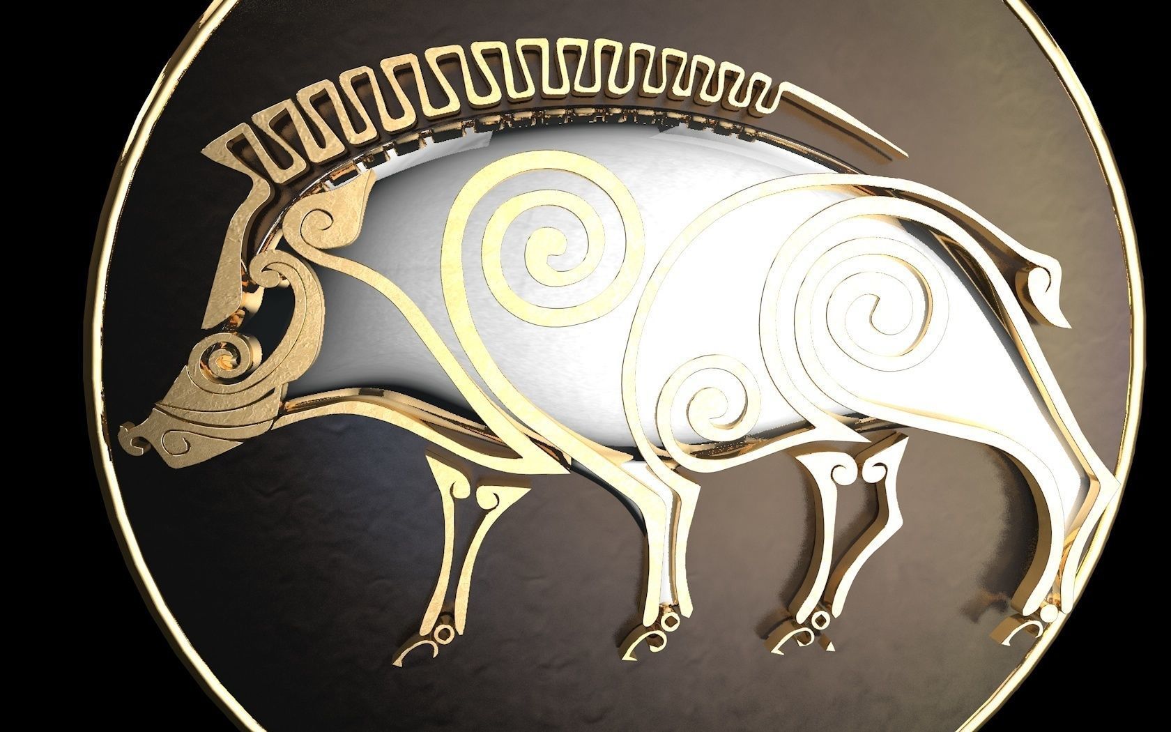 Celtics interlacings 3D model_5