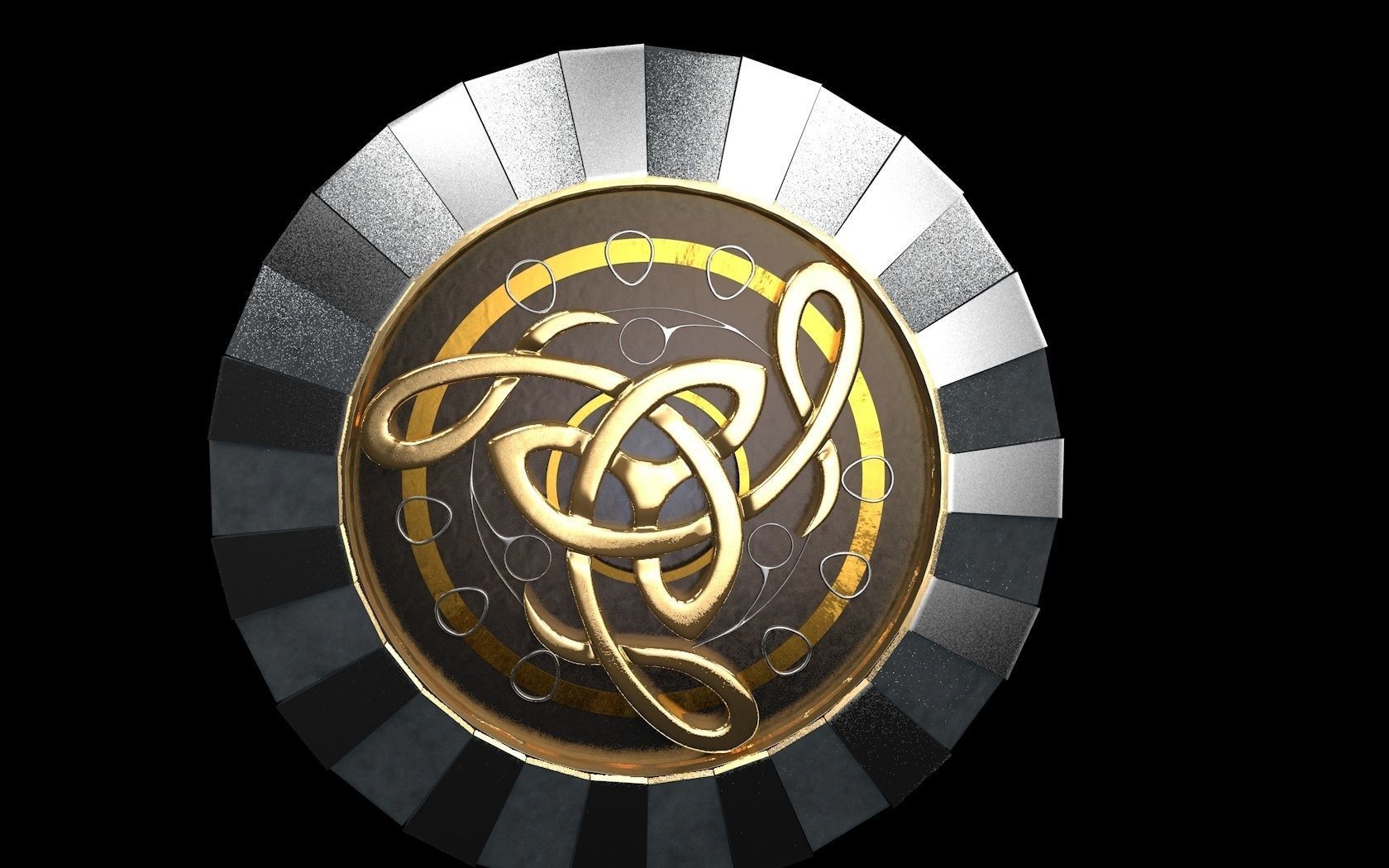 Celtics interlacings 3D model_4