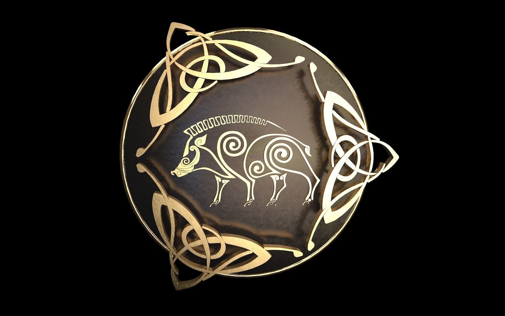 Celtics interlacings 3D model_3