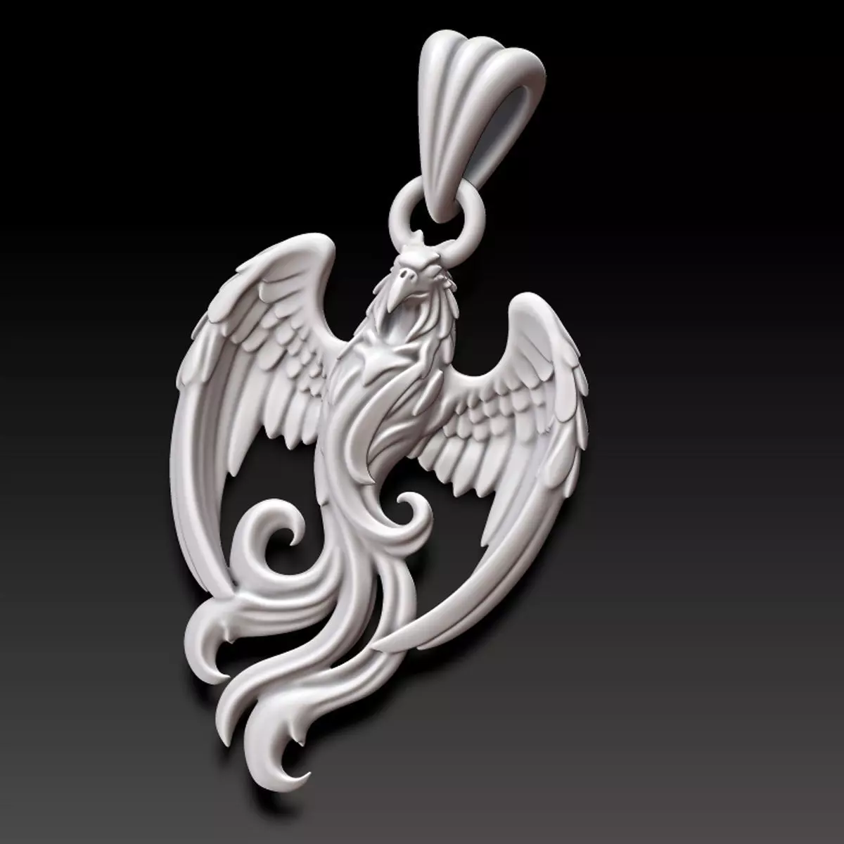 Phoenix Pendant v 8 3D print model