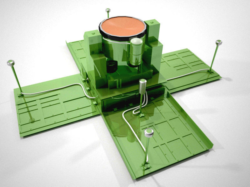 anti helicopter bomb Low-poly 3D model_1