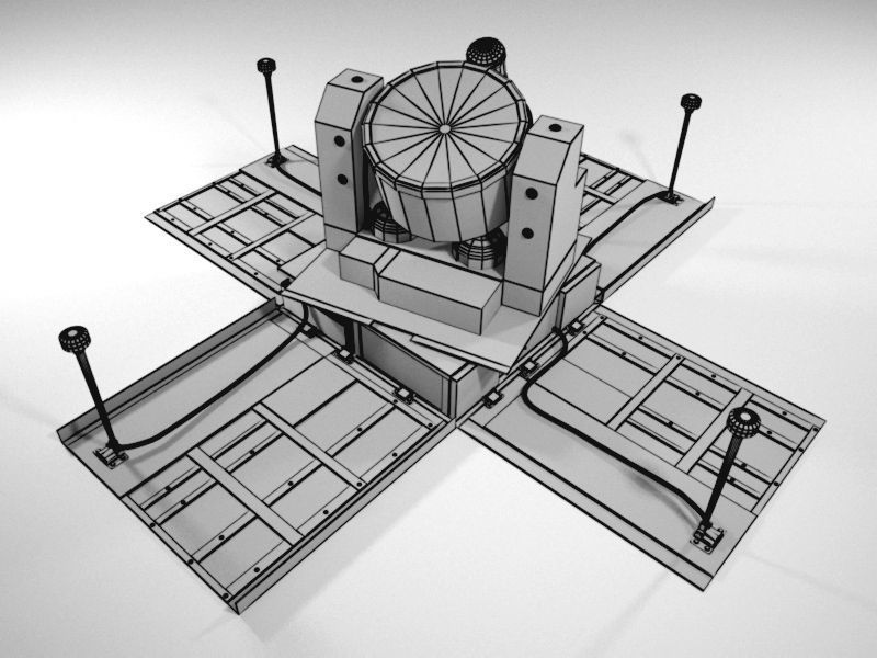 anti helicopter bomb Low-poly 3D model_4