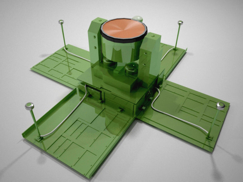 anti helicopter bomb Low-poly 3D model_0