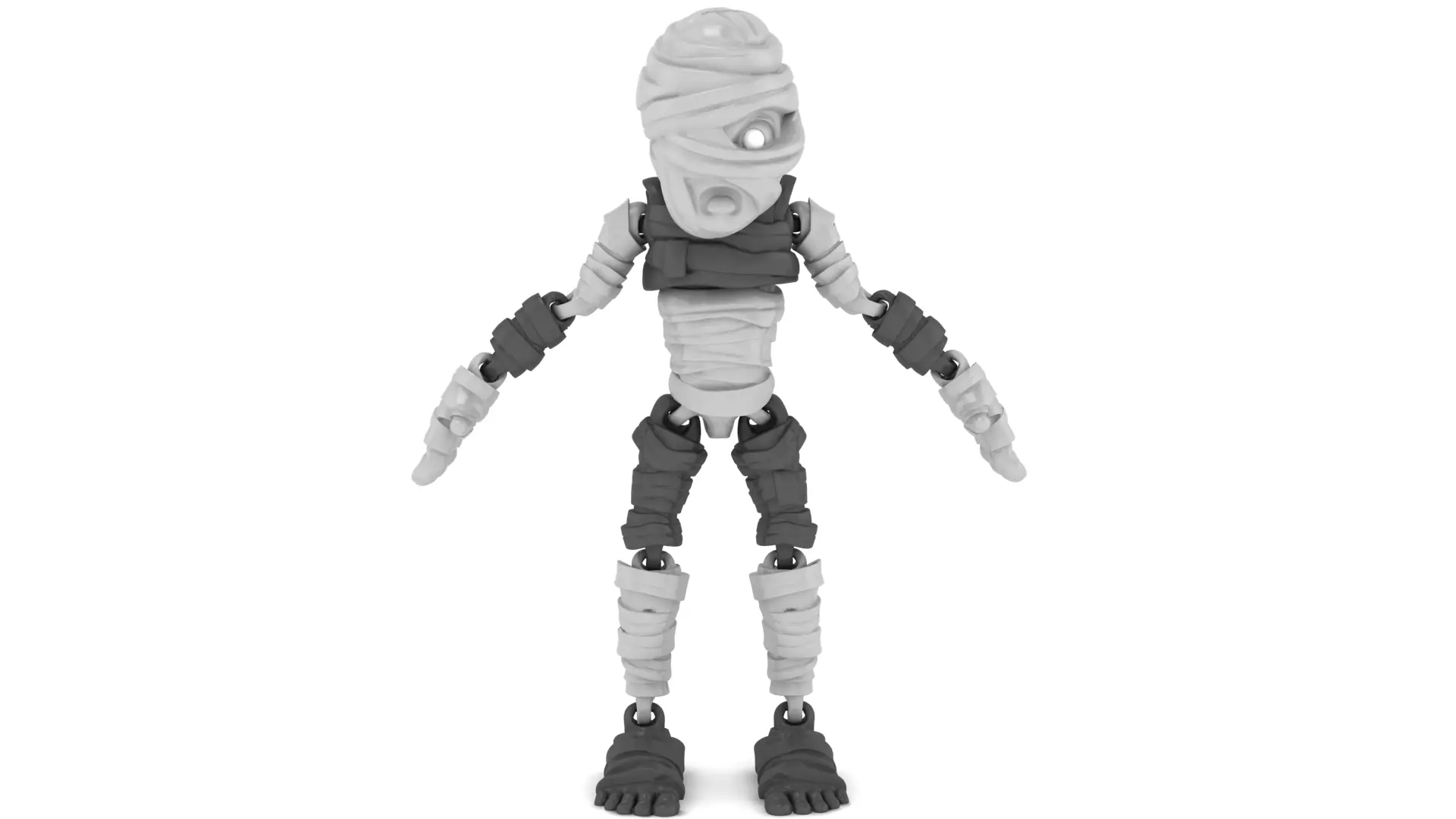 Articulated 3D Monochrome Designer 3D print model