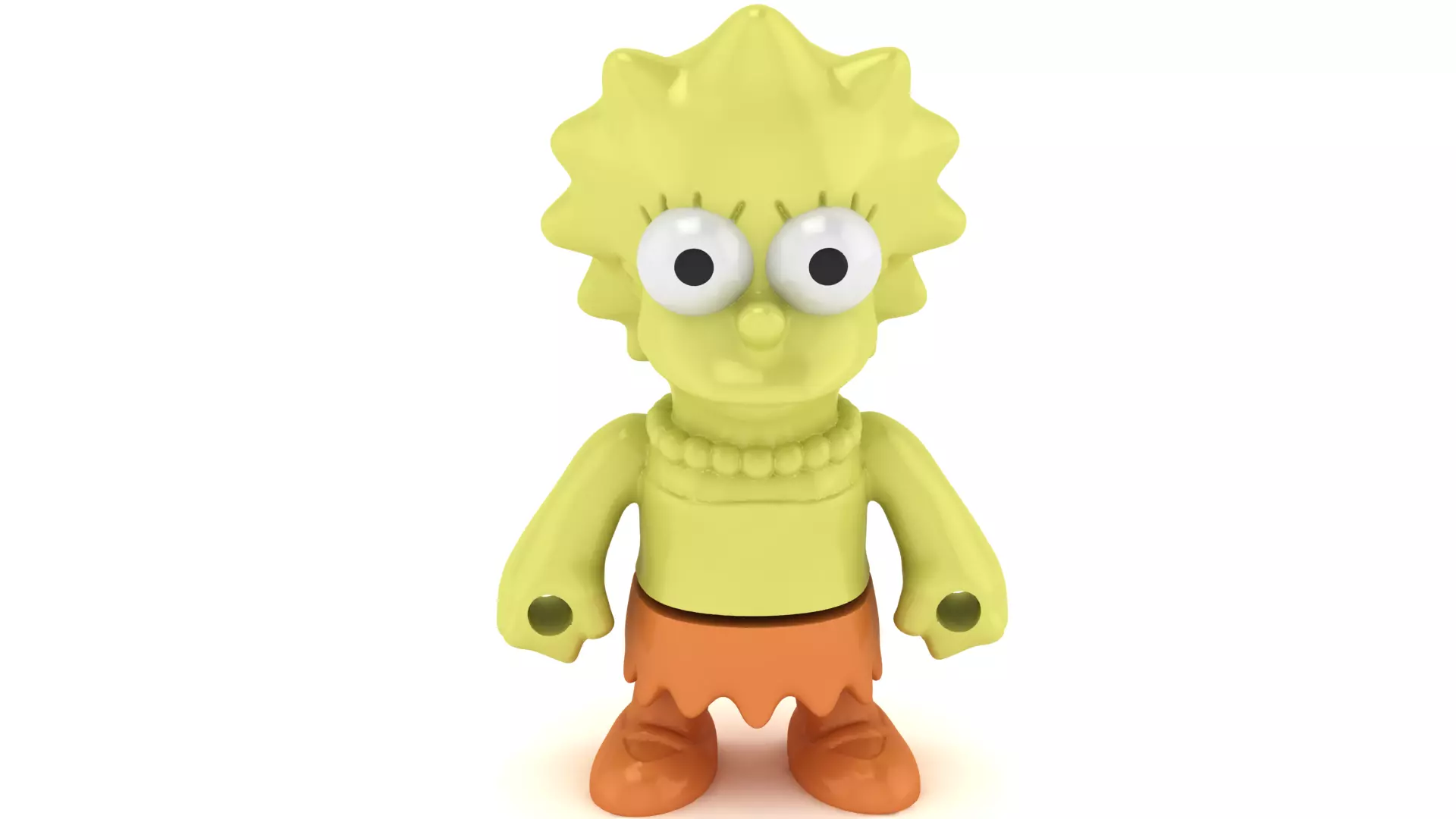 3D High-Gloss Stylized Character Figurine 3D print model