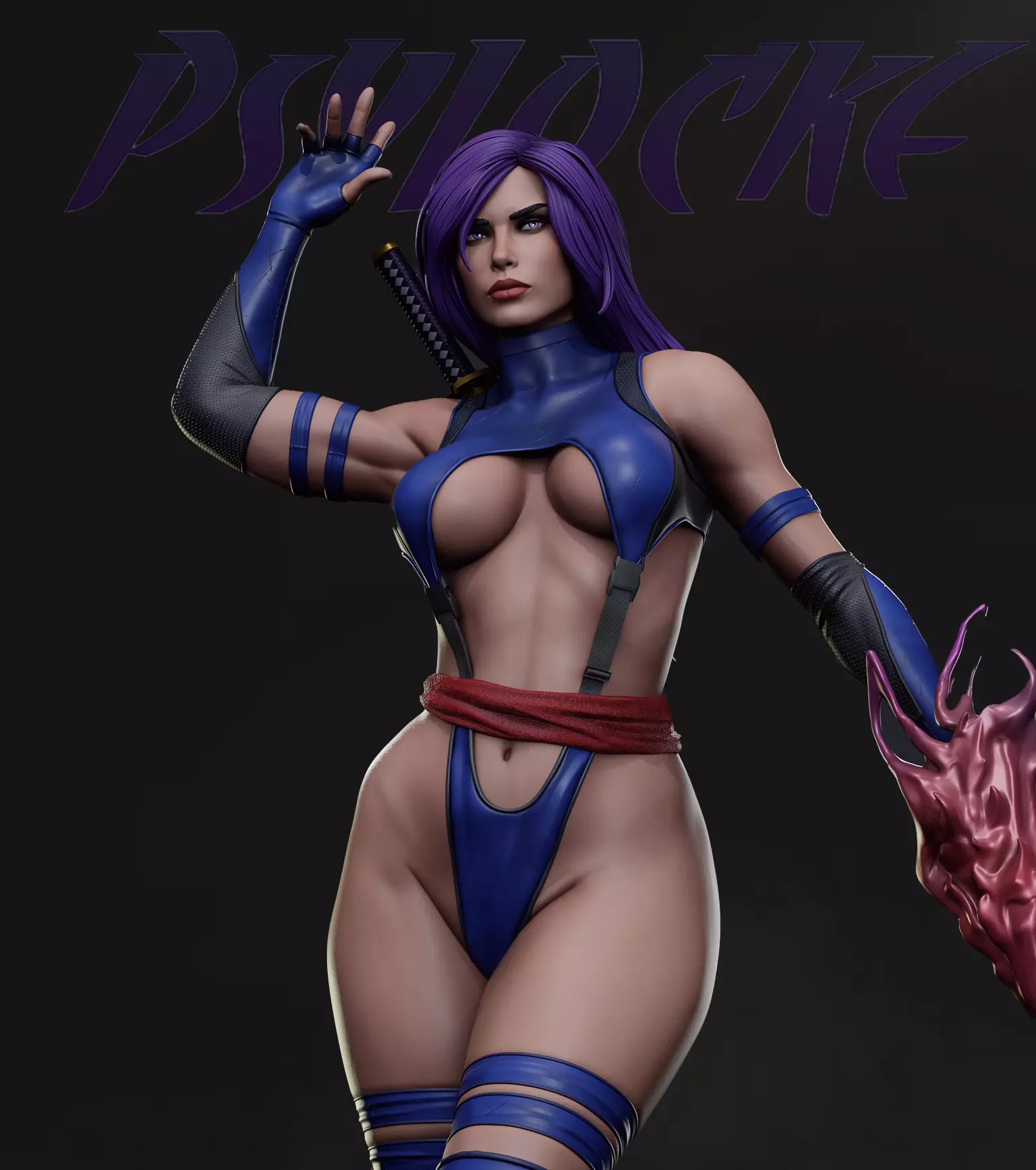Psylocke - Marvel Rivals 3D print model