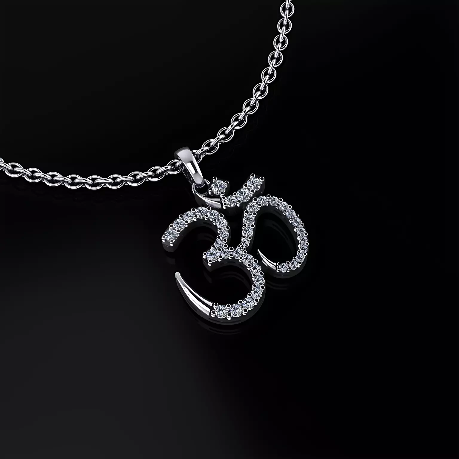 Om Hindu Symbol Pendant 3D print model