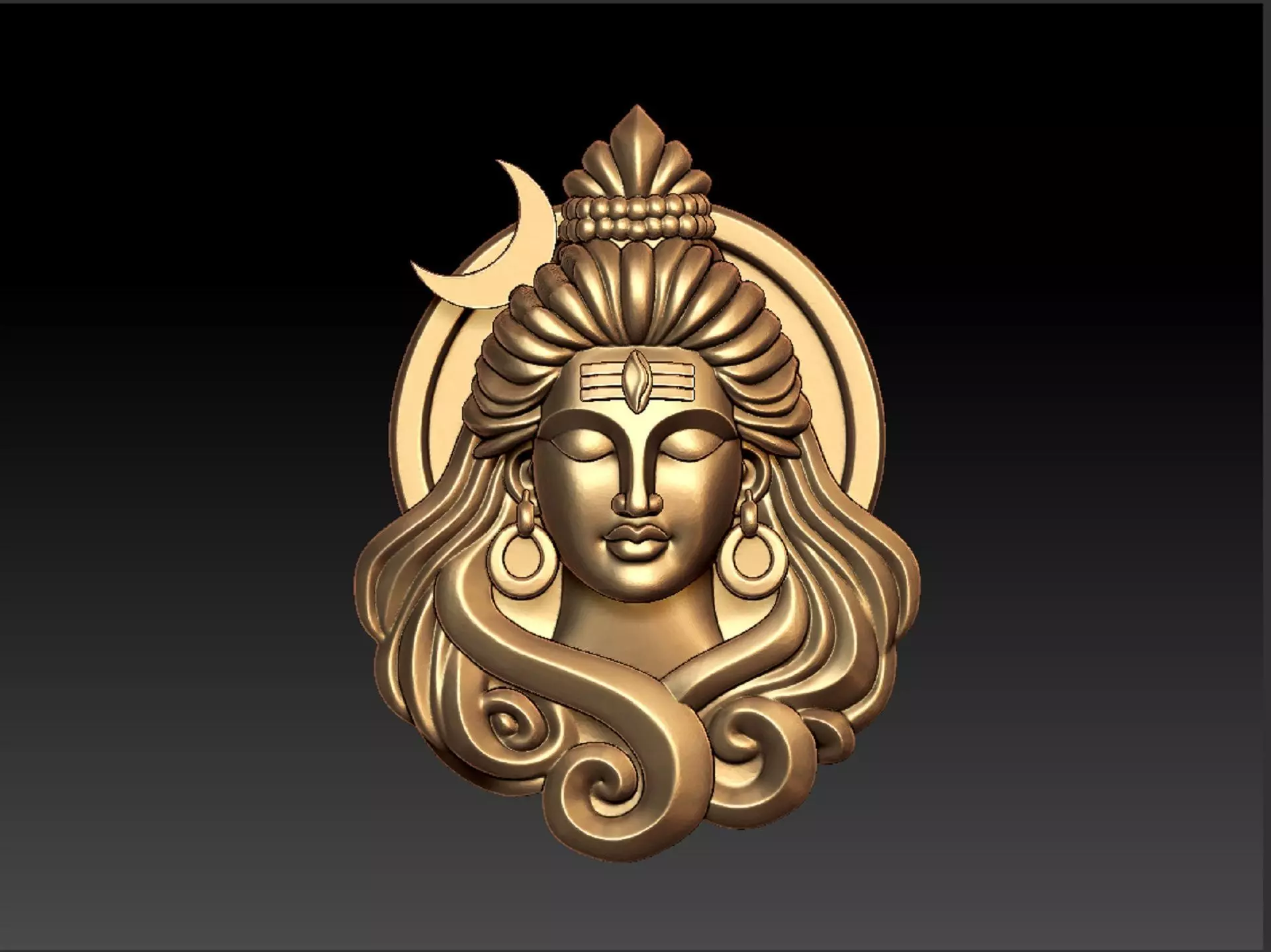 LORD SIVA PENDENT 3D print model
