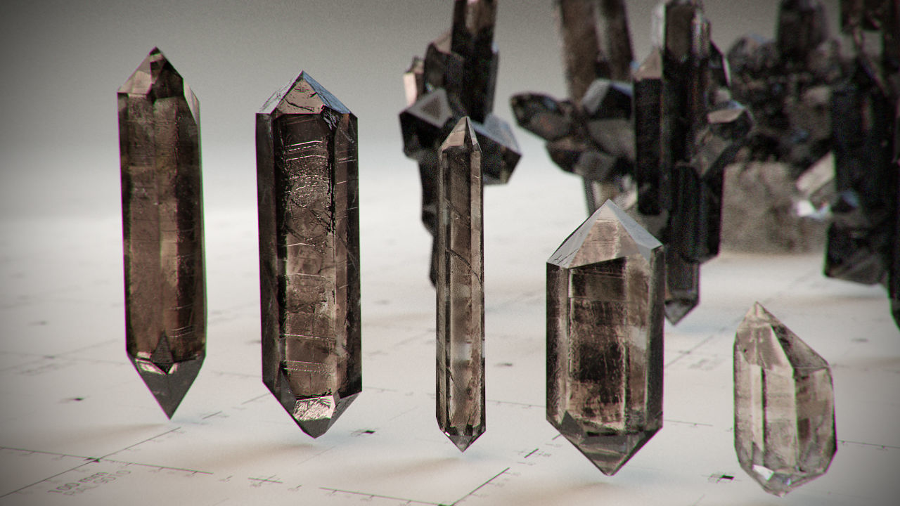 3D model Crystal Model Kit - 6 Types VR / AR / low-poly | CGTrader