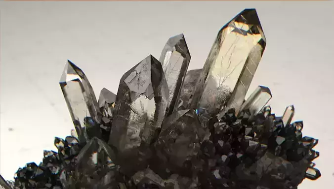 Crystal Model Kit - 6 Types Low-poly 3D model