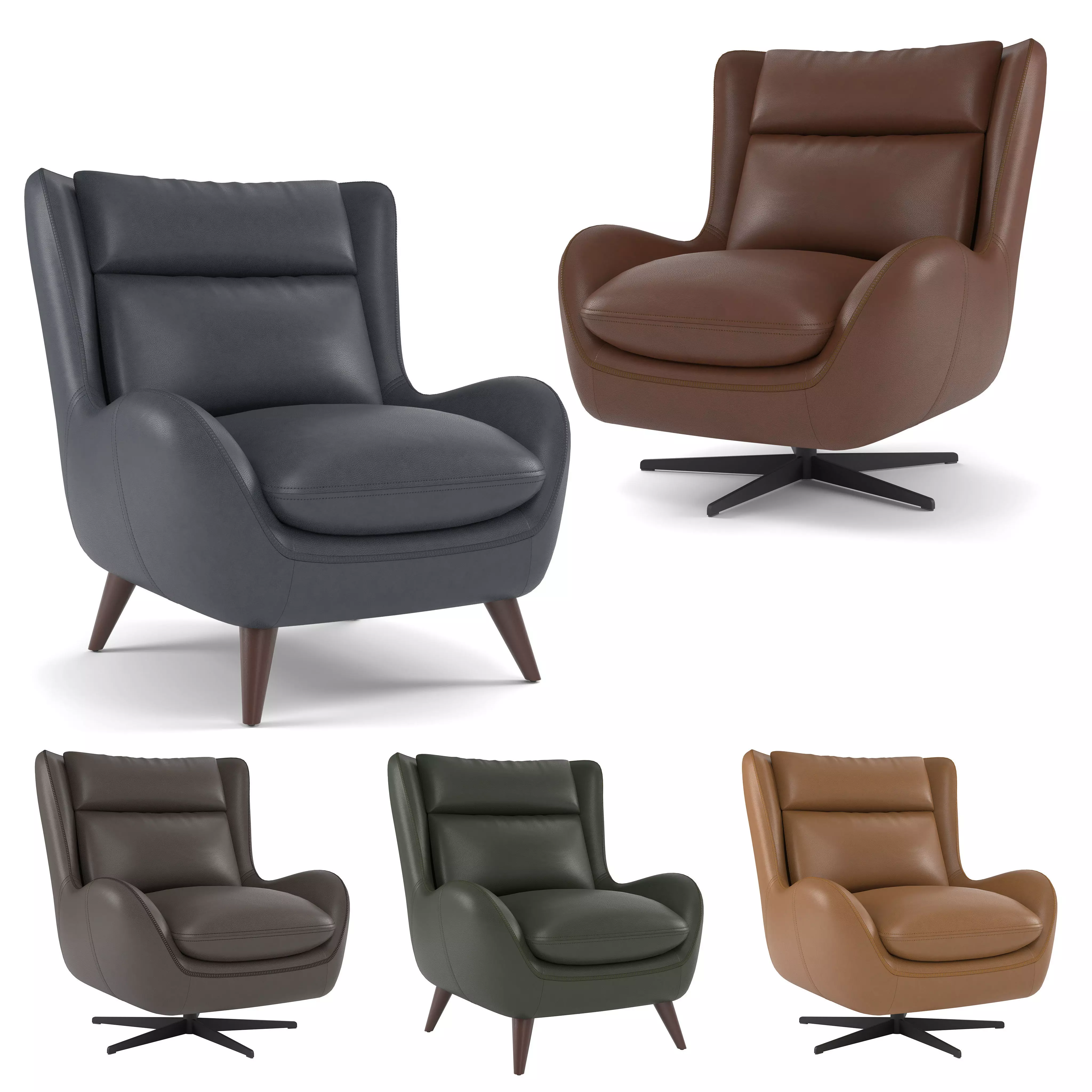 Delight Accent Chair 3D model