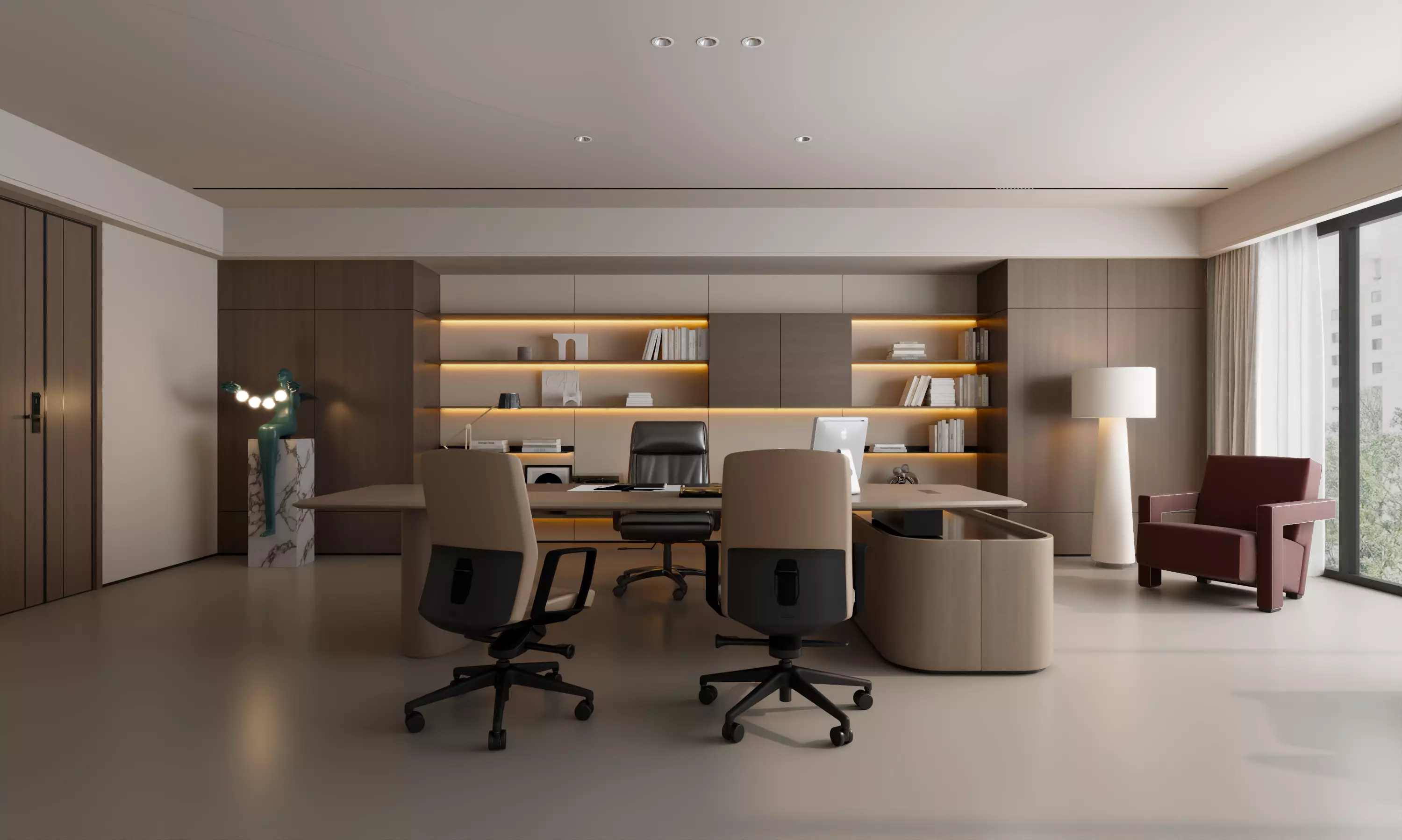 Office InteriorModern Luxury Executive Office Interior 3D model
