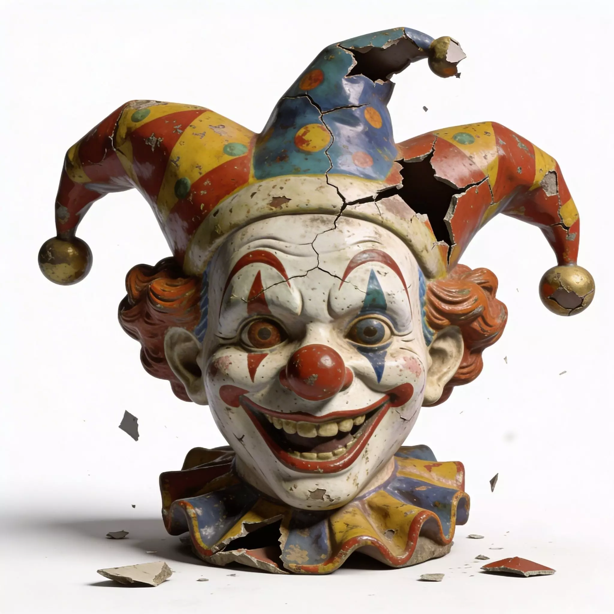Broken Creepy Clown 3D Model Low-poly 3D model