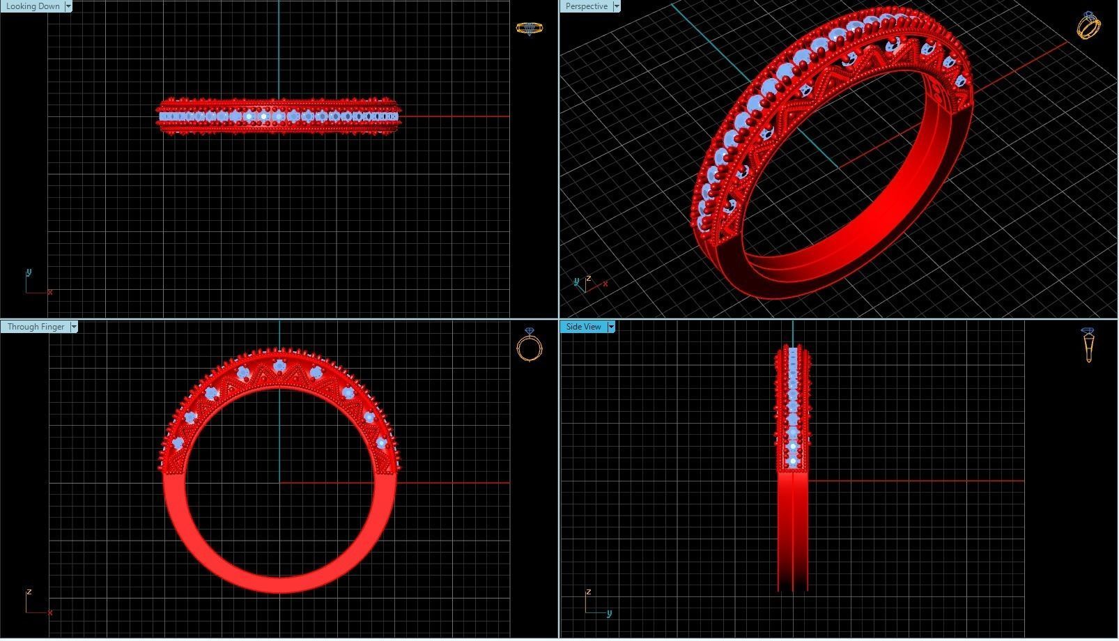 Ring T00019 3D print model_2