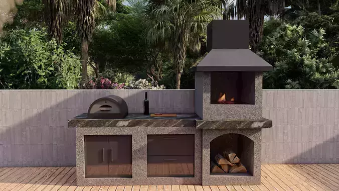 Outdoor BBQ Kitchen-Classic Style