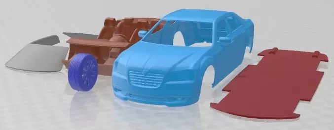 Lancia Thema 2013 Printable Car 3D print model