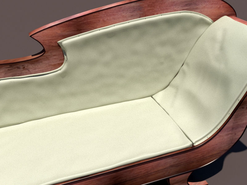 Antique Empire Sofa 3D model_6