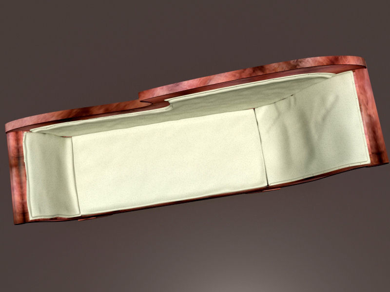 Antique Empire Sofa 3D model_5