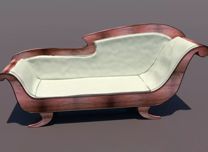 Antique Empire Sofa 3D model_0