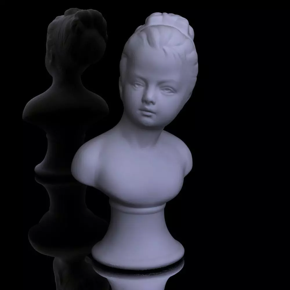 Bust of Louise Brongniart 19th or early 20th century 3D print model