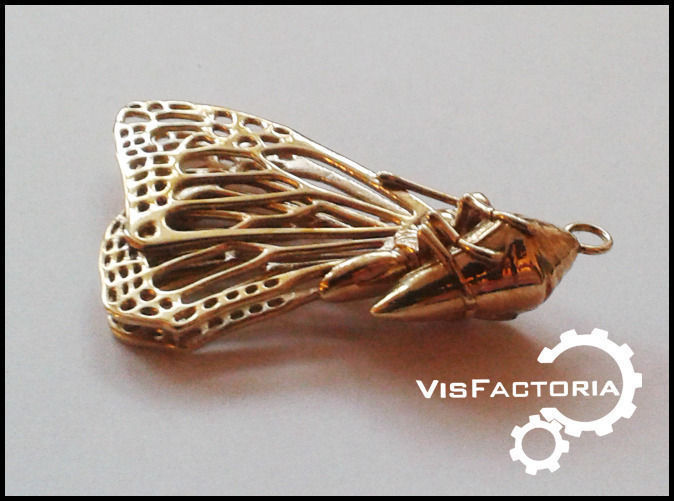 Monarch Butterfly Pendant 3D print model_1