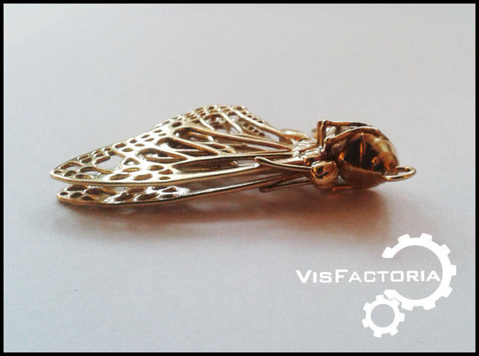 Monarch Butterfly Pendant 3D print model_2