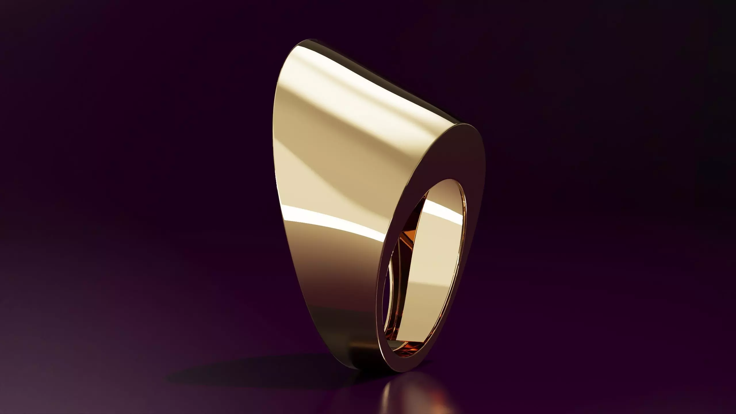 free form ring N73 54EU SIZE 3D print model