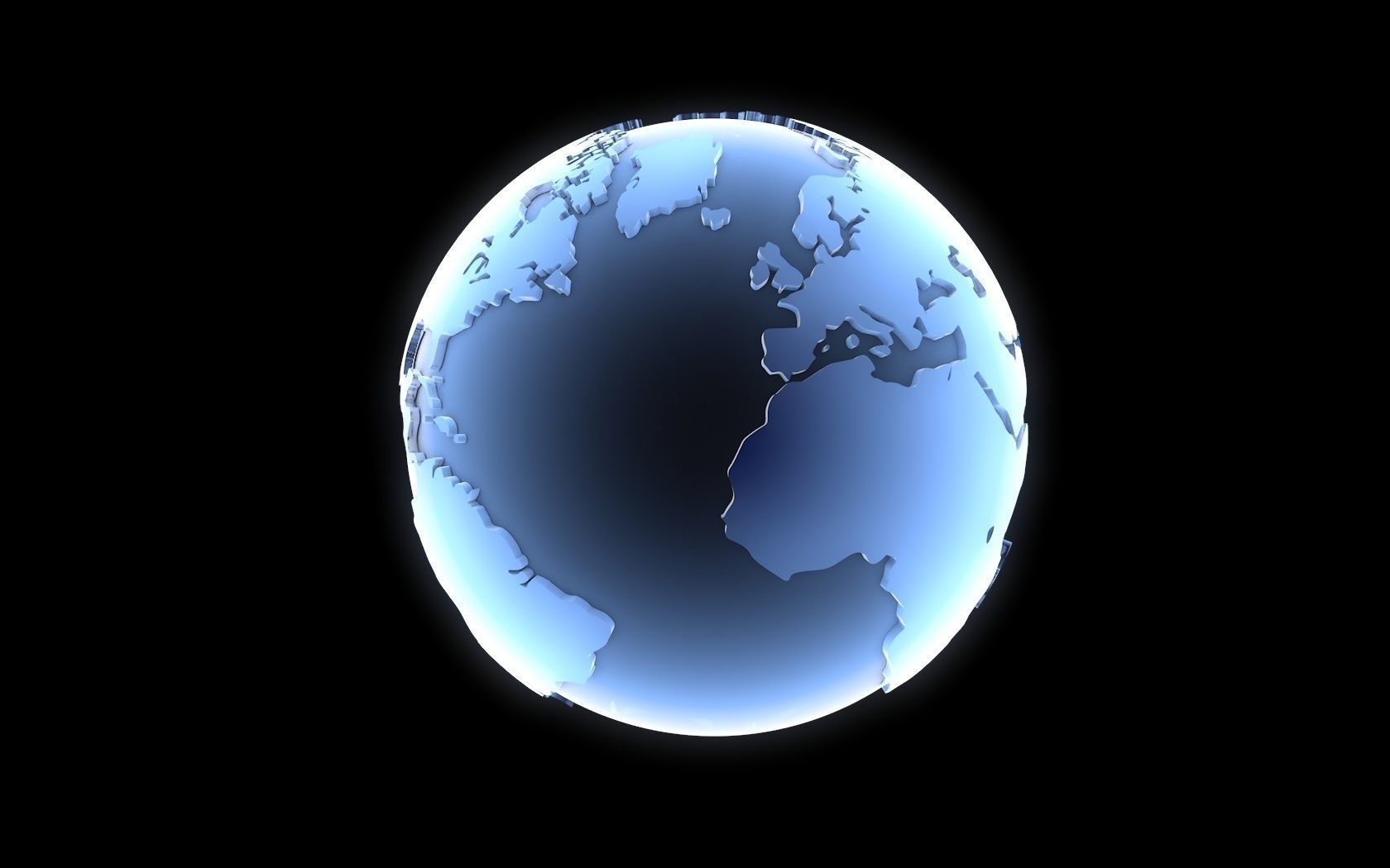 terrestrial globe 3D model_3
